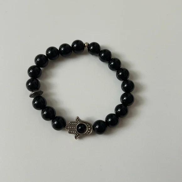 Hamsa Hand Protection Stone Bracelet 3/$25 - Picture 6 of 8
